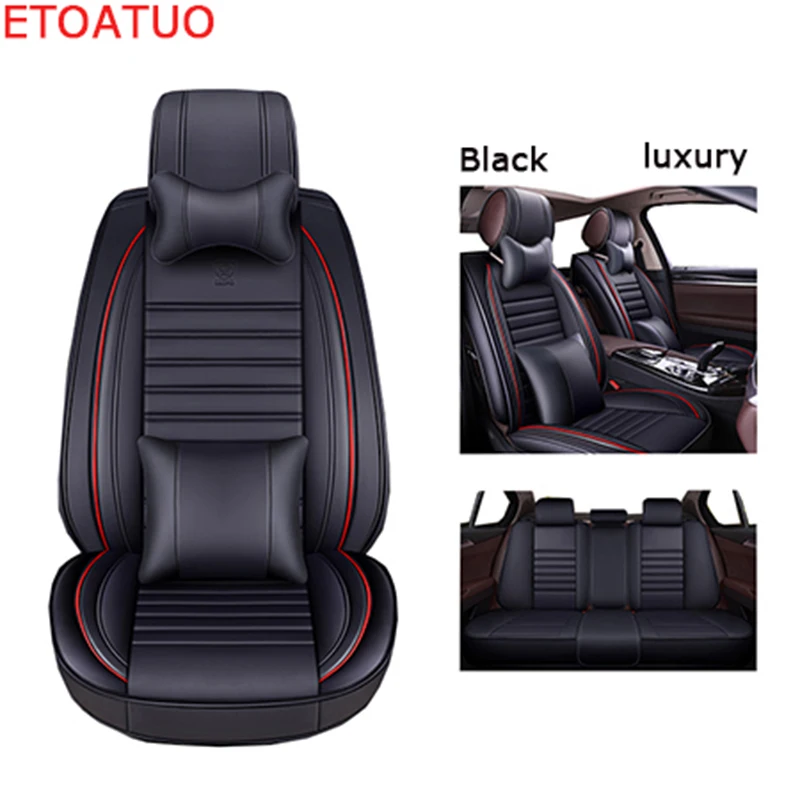 Full Coverage Eco-leather auto seats covers PU Leather Car Seat Covers for mazda 2 3 bk bl 323 6 gg gh gj car | Автомобили и