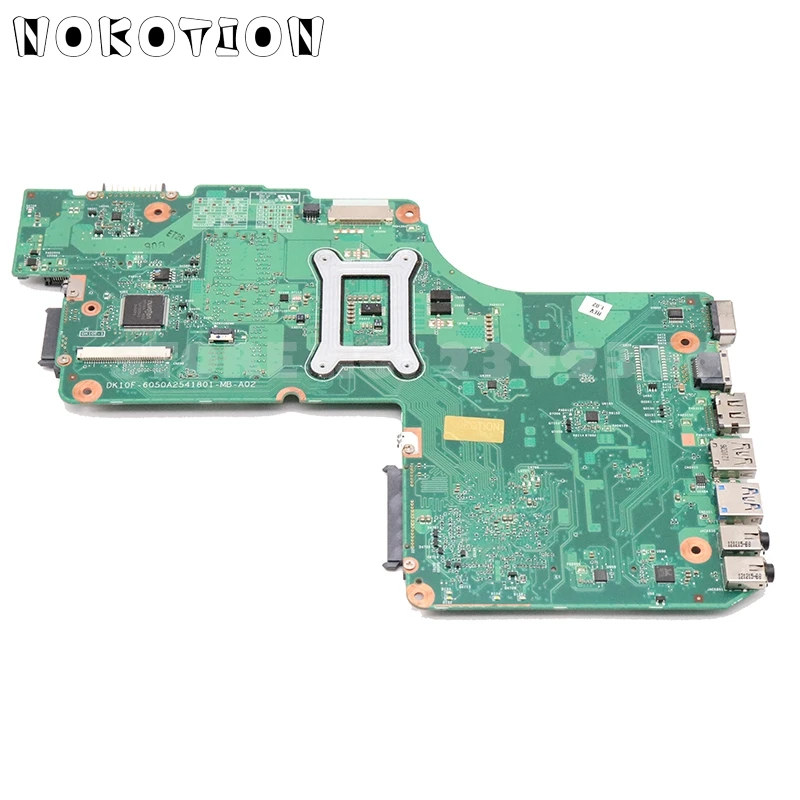 NOKOTION V000275540 основная плата для Toshiba Satellite C855 HM70 DDR3 cpu DK10F-6050A2541801-MB-A02