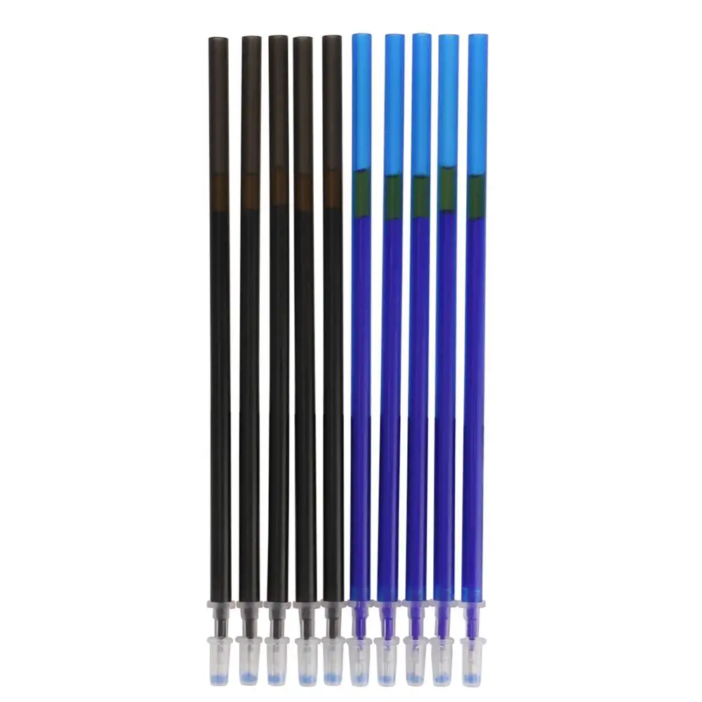 Стираемая моющаяся ручка стираемая ручка 0,5 мм гелевая ручка Синие черные чернила канцелярские принадлежности для школьников Офисные инструменты для рисования 10 шт