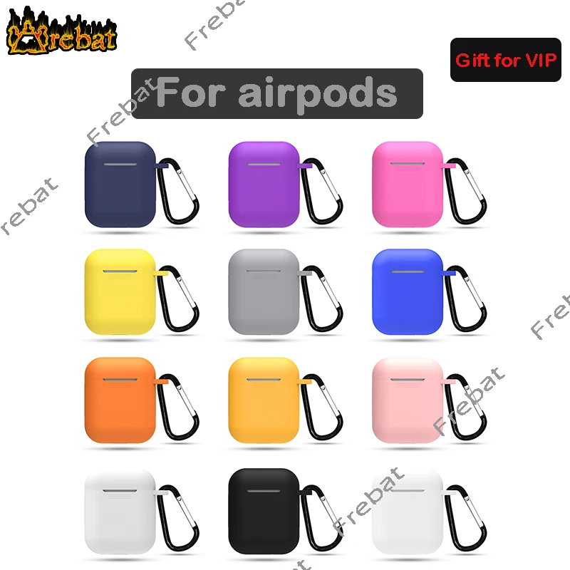 

Free for VIP Mini Soft Silicone Case For Apple Airpods Shockproof Cover Earphone Cases Protector