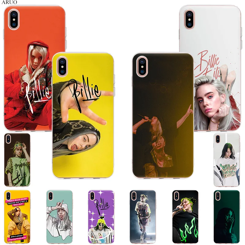 

Perfect quality Billie Eilish SOFT TPU Phone Case for iphone 11 11Pro XS Max X XR XS 7 8 6s Plus 5 fashion clear Silicone cover