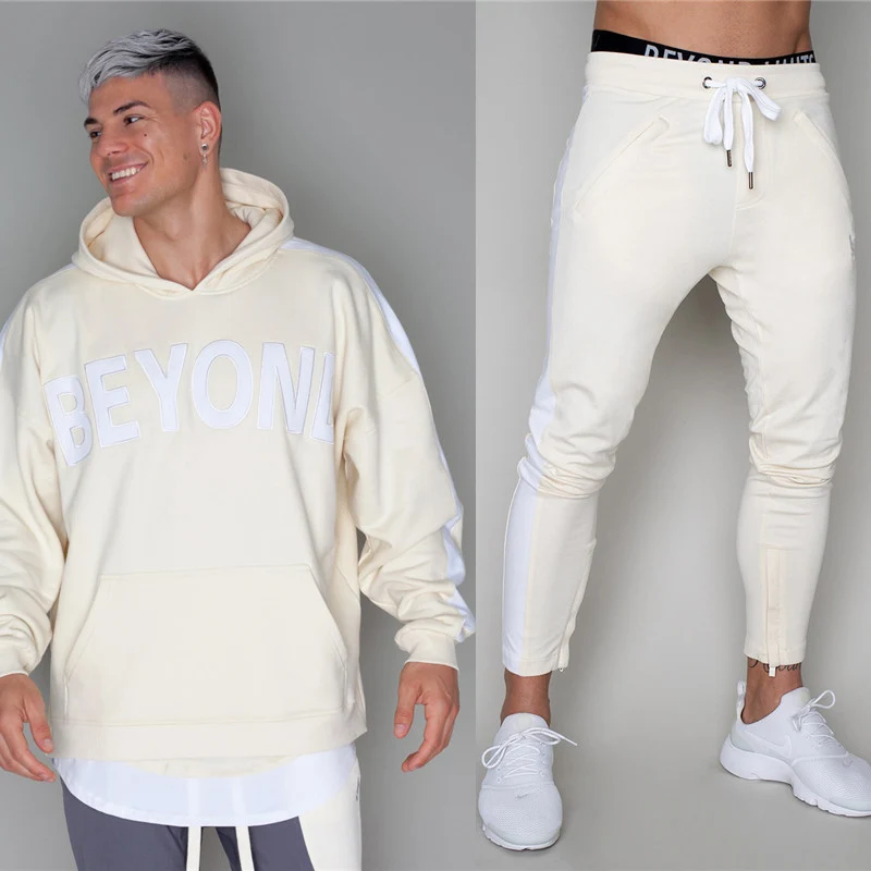 2019 new men's compression suit running loose exercise pullover fitness training sportswear long-sleeved sports suit brand set 2019 new men's compression suit running loose exercise pullover fitness training sportswear long-sleeved sports suit brand set