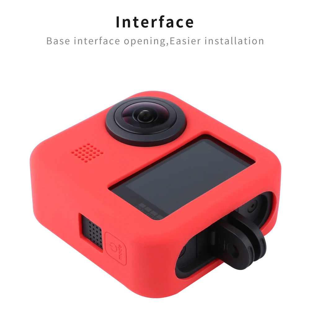 Аксессуары для GoPro Hero 8 Max спортивный силиконовый чехол камеры защитный кожи +
