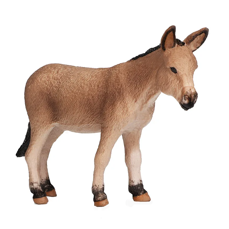 

Wild Donkey Simulation Animals Baby Donkey Model Action Figures Figurines Educational PVC Lifelike Toys Kids Gift