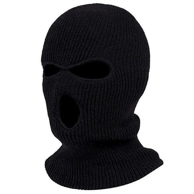 1Pc Embroidery Balaclava Face Mask 3-Hole for Cold Weather, Winter Ski Mask for Men and Women Thermal Cycling Mask Christmas Gif blue skully hat Skullies & Beanies