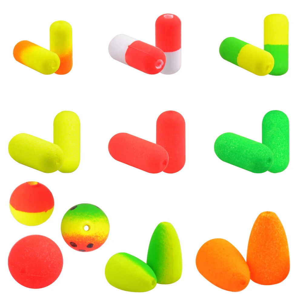 10 Pz Schiuma Pesca Galleggiante Pesca A Mosca Boe Pompano Rig Galleggianti Bobine Per Trota Pesce Gatto Walleye Attrezzatura Da Pesca Accessori