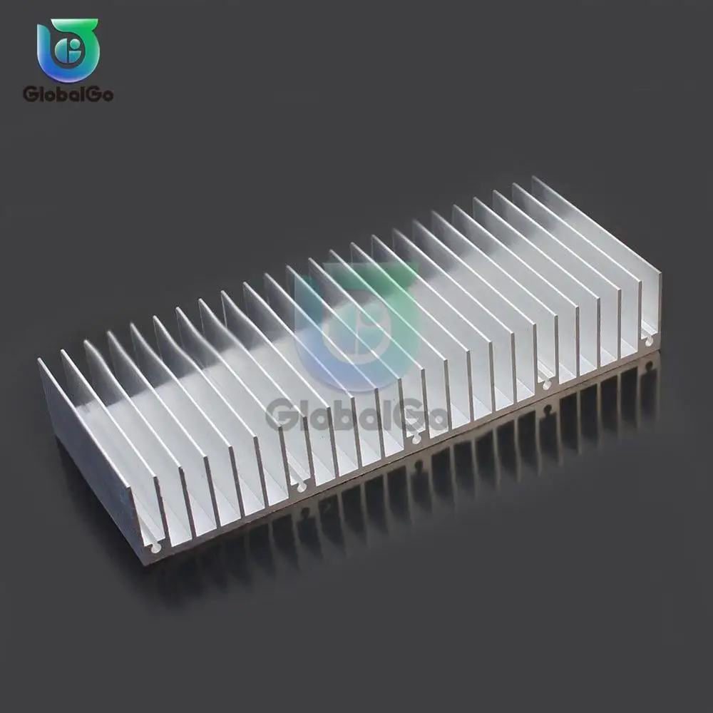 Прессованный алюминиевый радиатор для высокой мощности Светодиодный IC чип кулер радиатор теплоотвод 60x150x25