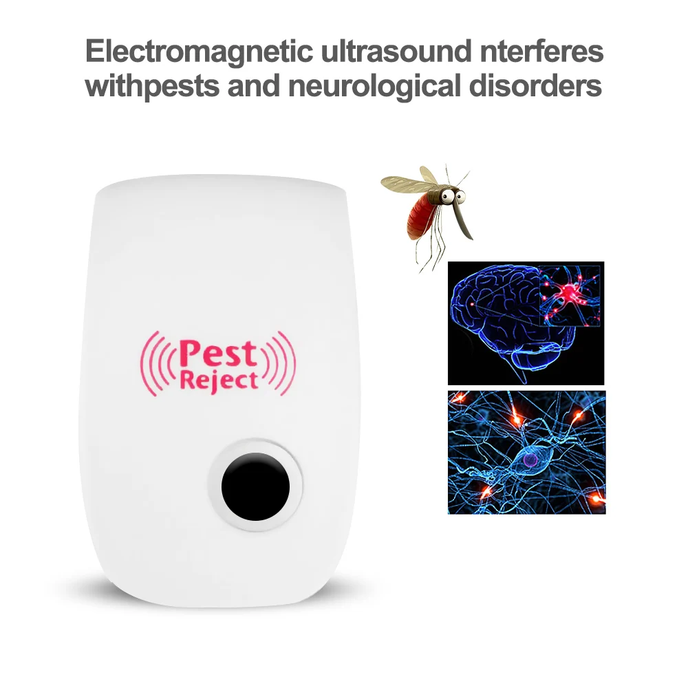 

New Electronic Mosquito Killer Lamp Ultrasonic Anti Mosquito Insect Killer Repeller Rat Mouse Cockroach Pest Reject Repellent