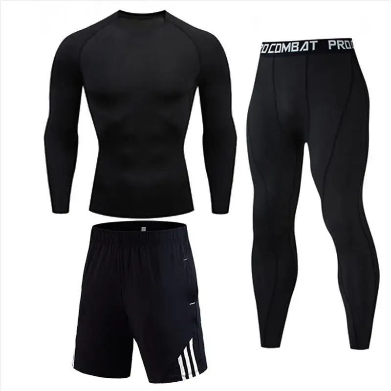 High Quality Compression Men's Sport Suits Quick Dry Running sets Clothes Sports Joggers Training Gym Fitness Tracksuits men High Quality Compression Men's Sport Suits Quick Dry Running sets Clothes Sports Joggers Training Gym Fitness Tracksuits men