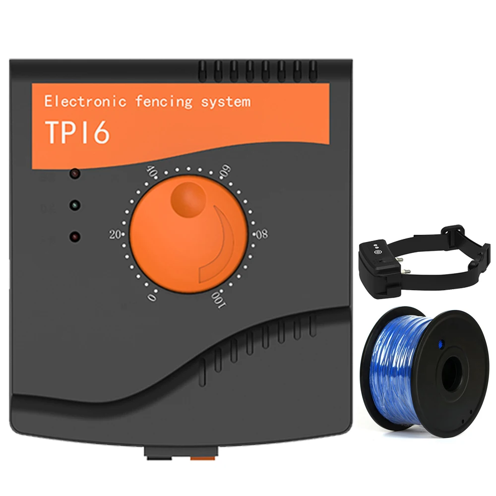 

TP16 Electric Dog Fence System Rechargeable Waterproof Shock Adjustable Dog Training Collar Electronic Pet Dog Fencing System
