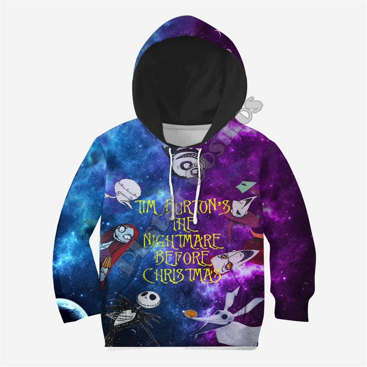 

Kids Set The Nightmare Before Christmas Jack Skull 3d printed Hoodies tshirt Pullover Funny Sweatshirt Cosplay costumes style-4