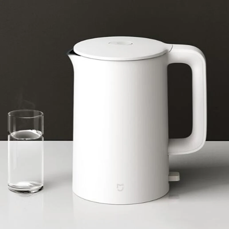 XIAOMI MIJIA электрический чайник для воды 1А чайник 1,5 л мгновенный нагрев Электрический проводной чайник Автоматическое отключение питания из нержавеющей стали быстрое кипячение