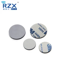 1000 шт Пустой диаметр 29 мм RFID Маркер 13,56 МГц NFC NTAG 213 ПВХ монета бирка с клейкой наклейкой