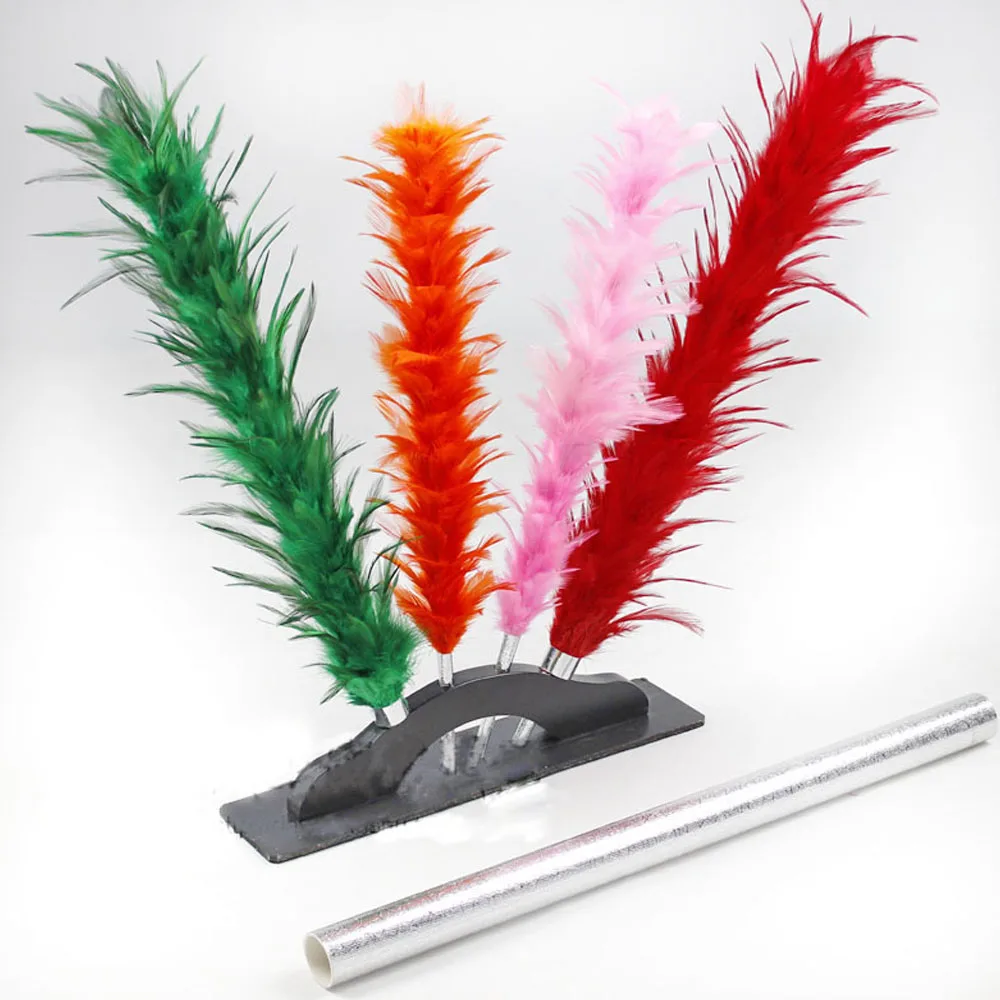 

Color Changing Feather Duster Wand Appearing Color Change Flower Magic Tricks Stage Magia Wand Magie Illusion Gimmick Props