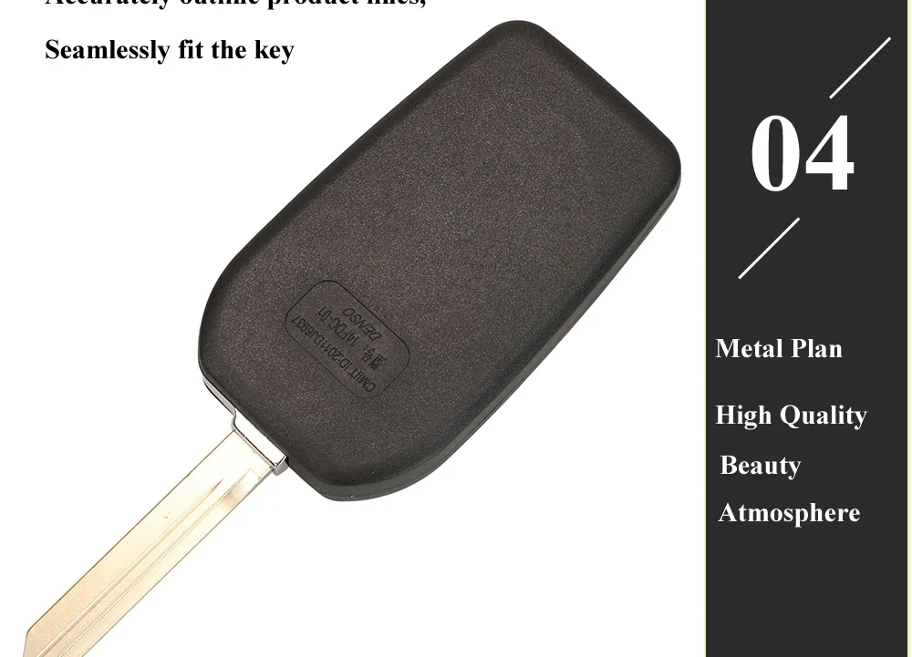 Keyforkess 10pcs 2/3/4BT modificato Flip Remote Key Shell Cover per Toyota Corolla Camry Auris TOY47 Upgrade custodia pieghevole per chiavi - H078e7ee067954d4f807bed928c8a98bfK