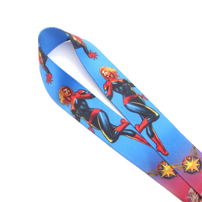PC183 капитан брелок с героями Marvel Lanyards держатель удостоверения личности ID карта Пропуск Тренажерный зал мобильный телефон USB бейдж держатель ключевой ремень