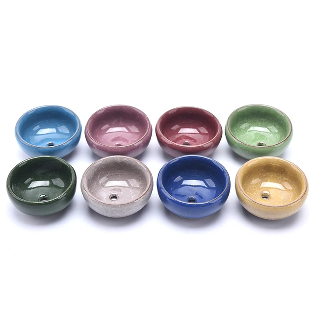 Új Jégkrém Máz 7 Színes Virágkerámia Zamatos Ültetvényes Mini Edény Kert Virágpapír Otthoni Iroda Dekorációjának Edényéhez