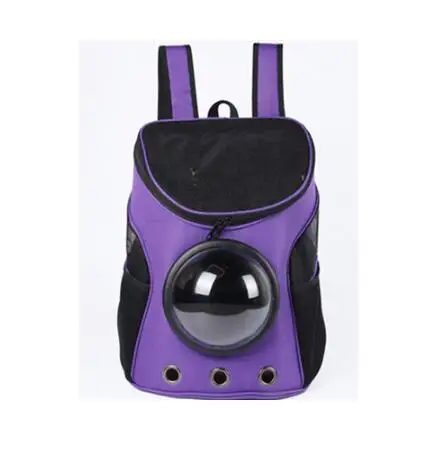 Наружная переносная сумка-переноска для собак, кошек, космическая капсула, рюкзак для путешествий, сумка, дышащий рюкзак на плечо, переноска, товары для животных - Цвет: Фиолетовый