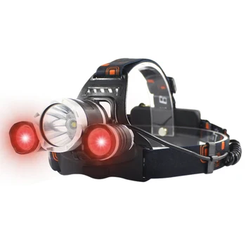 

Caving Multifunction USB Rechargeable Hiking Lightweight Waterproof Headwear Climbing LED Headlamp Adjustable Angle Durable