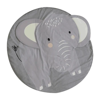 

1PC Elephant Design Soft Crawling Mat Play Mat Game Mat Baby Rug For Bedroom Cartoon Series Fairy Children Carpets Baby Crawling