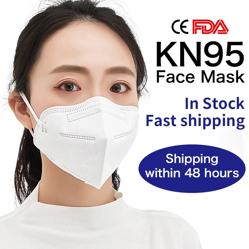 

1PCS KN95 PM 2.5 Disposable Mask Anti-Dust Activated Carbon Mask Soft Breathable Elastic Kn90 KN95 Masks Ear Loops 3 Layer Masks