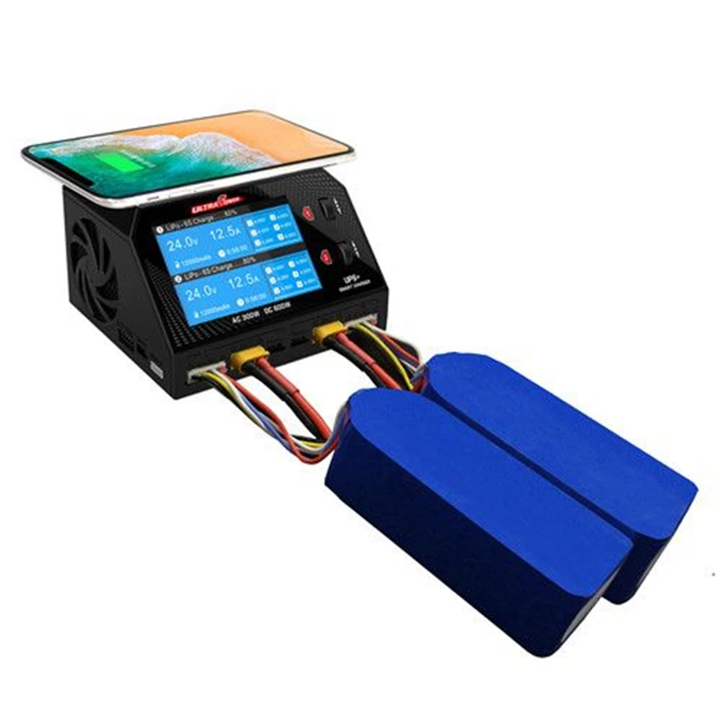 Ультрамощное зарядное устройство UP6+ AC 2x150W DCNiCd/NiMH 2x300W LiPo/LiFe/LiHV/LiIoDual