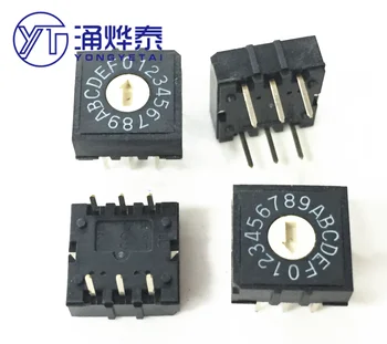 

RH3AF-16R-V-B rotary switch 16-position dial rotary 0-F coding switch 3:3