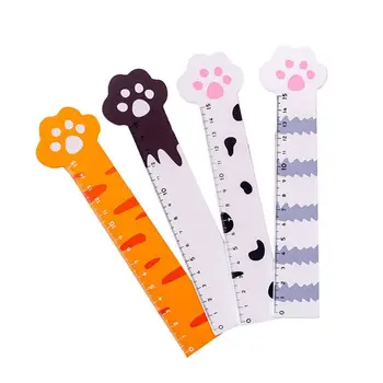 

15cm Kawaii Cat Paw Wooden Ruler Measuring Tools School Office Supply Kids Gift