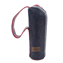 Стиль ткань Оксфорд термос чашка мешок бутылки для воды крышка рукав Перевозчик теплый теплоизоляция бутылки воды сумки Flessenzakken