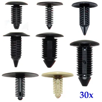 

6mm 7mm 10mm Plastic Rivets Vehicle Universal Auto Fasteners Car Roof Liner Trunk Cover Molding Trim Acoustic Mat Retainer Clips
