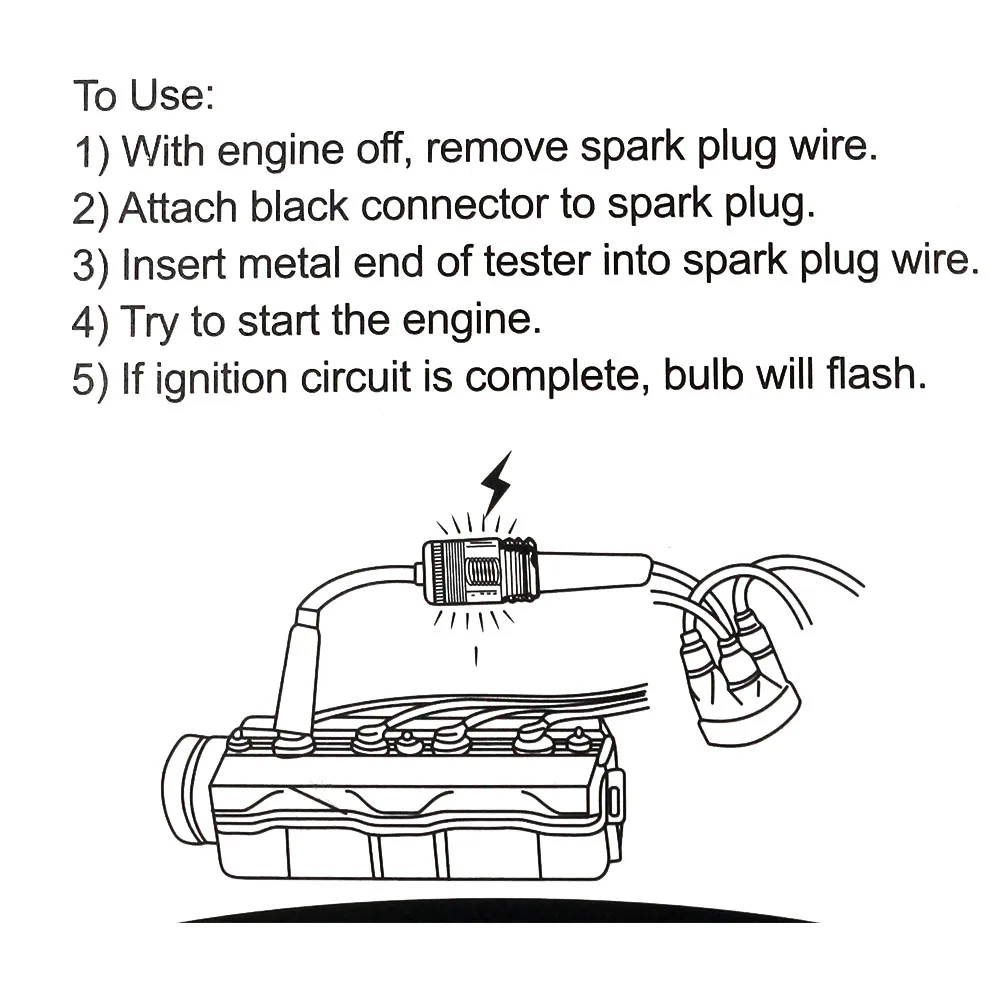 Spark Plug Tester Pen Spark Plug Tester Ignition System Coil Engine Auto Can Bus Spark Plug Analyzer Car Auto Checker Detector Diagnostic Tool