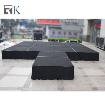 

high loadability portable smart stage mobile platform folding riser for concert wedding event