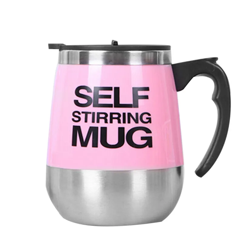 Stainless Steel Self Stirring Mug Double Insulated Coffee Milk Magnetic Cup Automatic Coffee Magnetic Cup Efficient for Coffee
