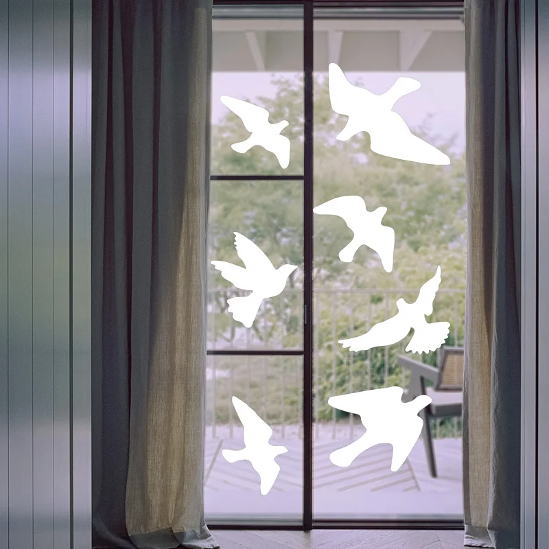 

Anti-Collision Alert Bird Stickers Silhouettes Window Stickers Glass Door Protection and Save Birds Decoration For Livingroom