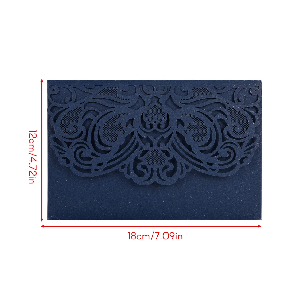 10PCS Invitations Cards For Wedding Birthday Wedding Cards with Blank Inner Sheet Pearl Paper Wedding Invitations Cards