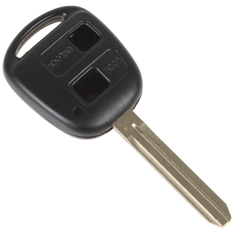 Черный чехол для ключей от автомобиля, защитный чехол для Toyota Prado Corolla YARlS RAV4, эхо, 2 кнопки, кошелек, чехол
