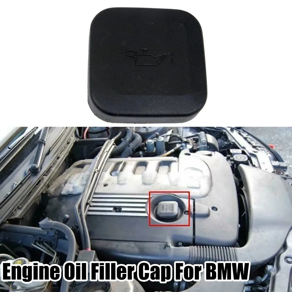 Black Engine Oil Filler Cap Cover 11121743294 Fit For BMW E36 E46 328