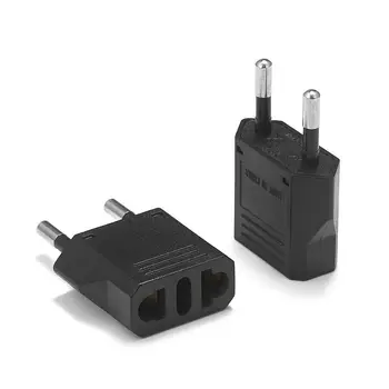 

5pcs EU Power Plug Adapter 220V US To EU Euro Europe Travel Plug US To EU Plug Adapter Socket AC Change Outlet