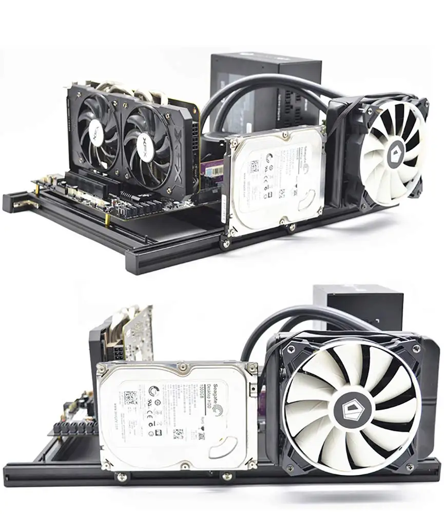 ITX MATX ATX PC Test Bench Expansion Foldable PIO Frame Aluminum HTPC