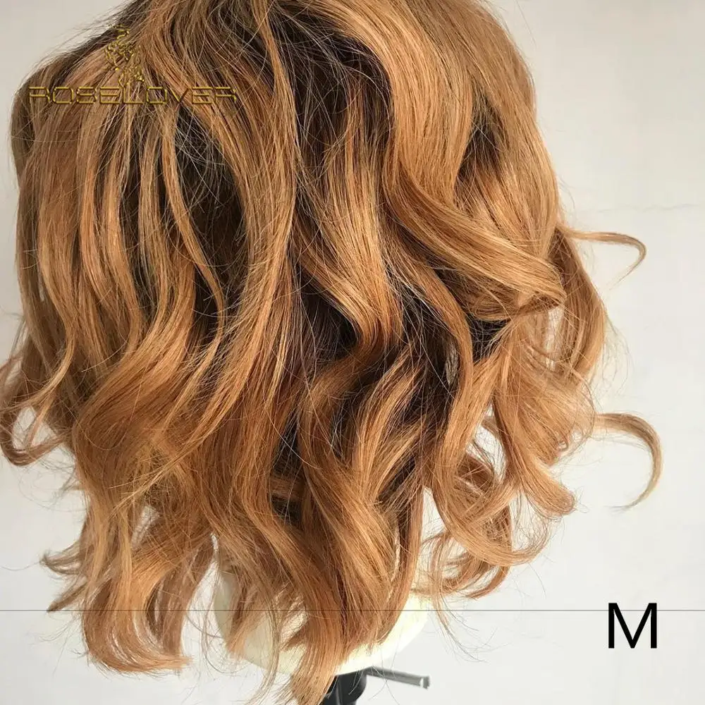 Короткий Боб 13*6 кружевные передние человеческие волосы парики Remy бразильские человеческие волосы предварительно выщипанные 150% 8-1" омбре#1b/27 цветные натуральные волнистые