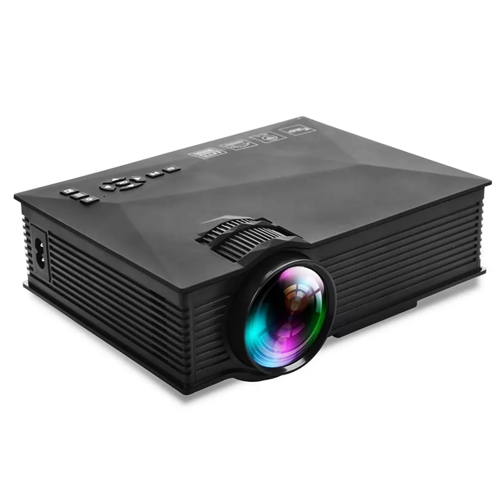 

UC46+ Mini 1080P HD Projector 1200LM LED Projector Video Home Theater Projector Built-in Wifi For Laptop PC VGA/USB