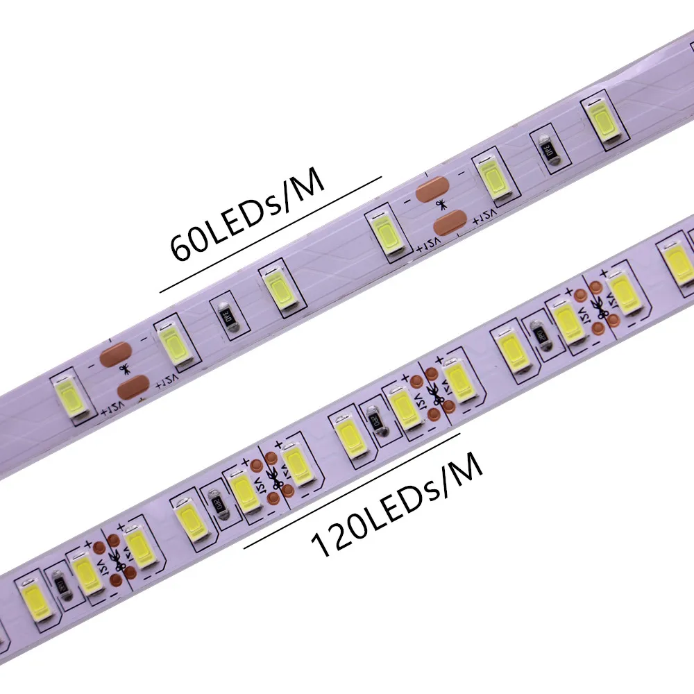 200 м 60/120 светодиодов/м 5 СВЕТОДИОДНАЯ лента SMD 5630 5730 гибкая светодиодная