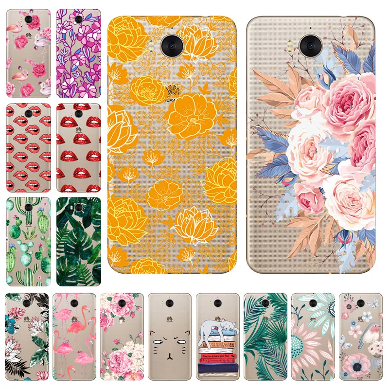 

Silicon Soft TPU Case For Huawei Y6 2017 Case Transparent Clear Cover For Huawei Y5 2017 Covers Back Coque Fundas