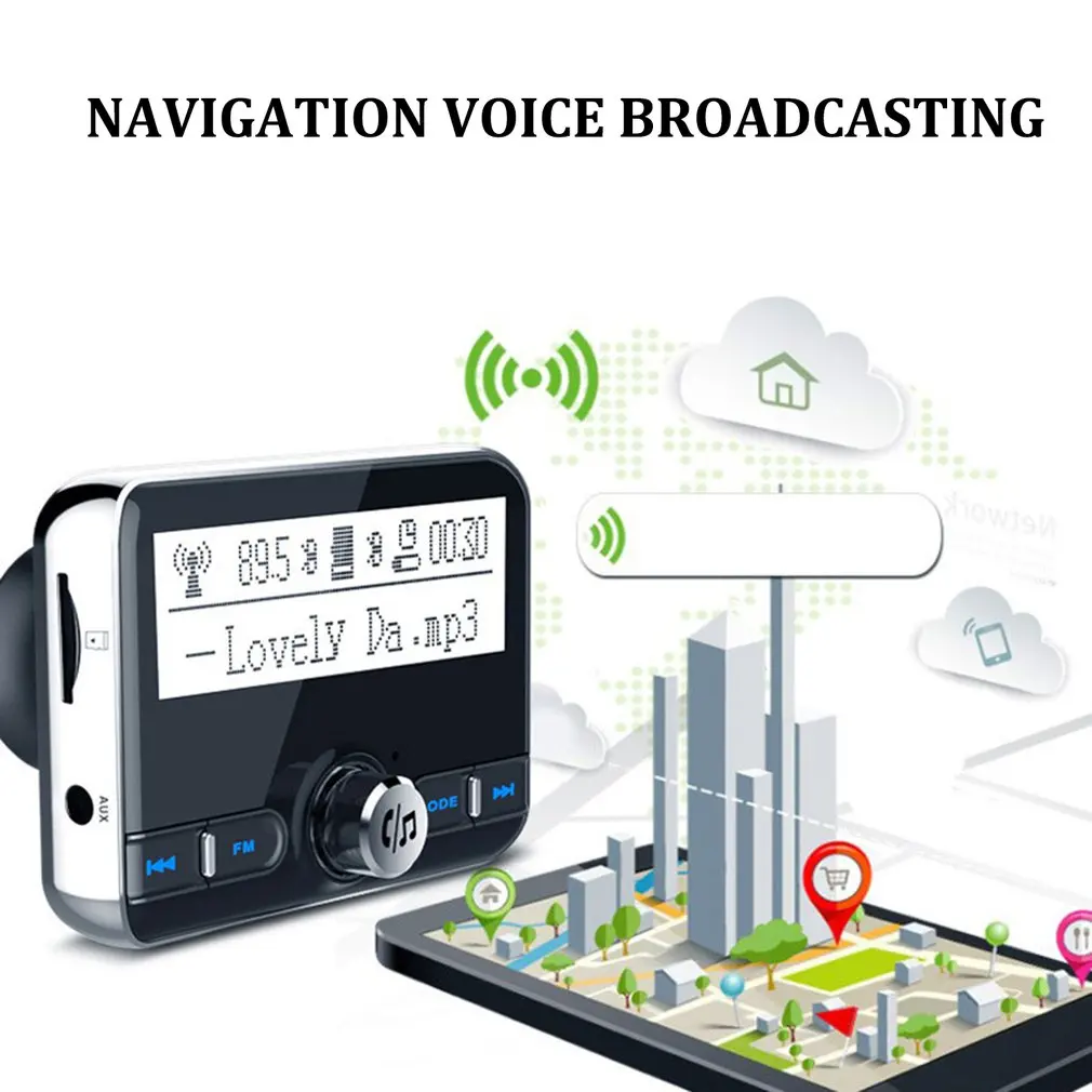 Fm-передатчик Aux модулятор Bluetooth Handsfree автомобильный комплект автомобильный аудио mp3-плеер с 3.1A Быстрая зарядка двойной USB Автомобильное зарядное устройство комплект