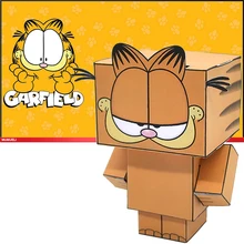 Нет-клей Гарфилд кошка Складная резка милый мини 3D бумажная модель бумажное ремесло аниме Рисунок DIY Cubee дети взрослые ремесленные игрушки CS-037