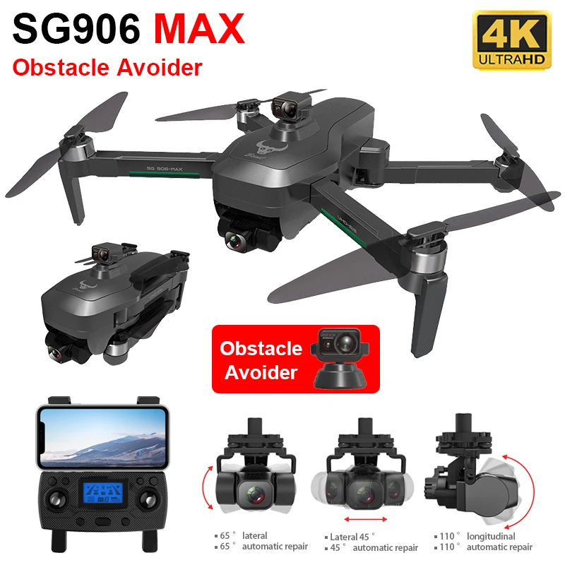 ZLL SG906 MAX PRO 2 GPS Дрон 4K HD камера лазерное Предотвращение препятствий 3-осевой шарнир