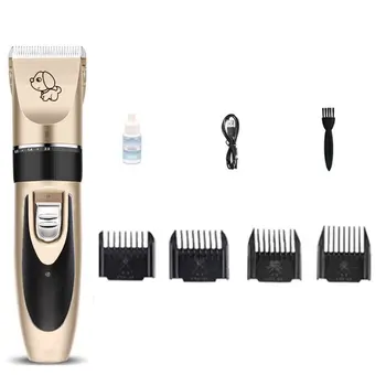 

Electrical Pet Hair Trimmer Low-noise Rechargeable Pet Dog Cat Hair Clipper Grooming Shaver Cutting Machine Set