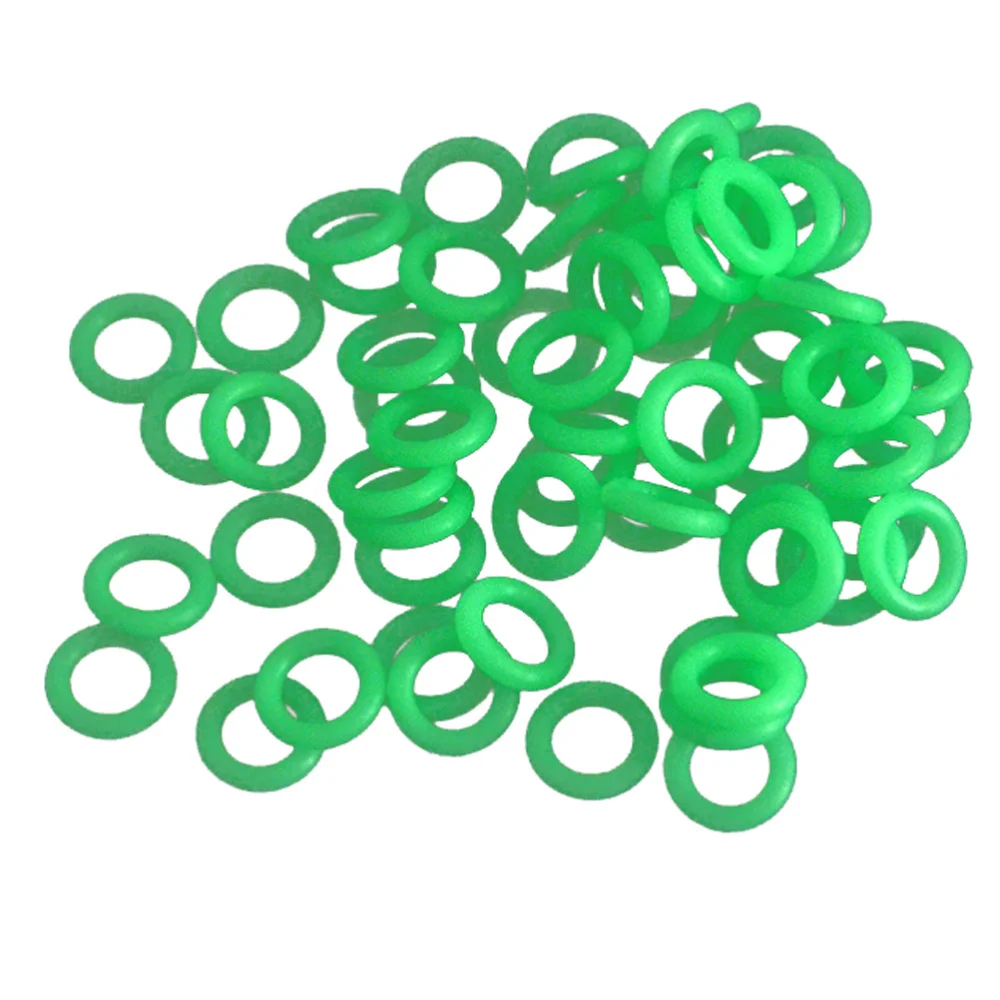 

50pcs Practical Useful Portable Durable Fluorescent Rings Tent Nail Rings Tent Stake Rings