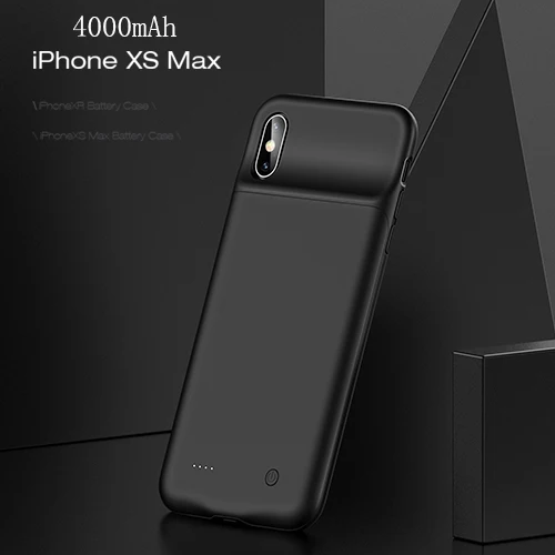 4000mAh for XS MAX USAMS умный чехол для батареи, зарядное устройство для iPhone 11 Pro Max, чехол для батареи, внешний аккумулятор, резервный внешний аккумулятор для iPhone X XS - Цвет: 4000mAh for XS MAX