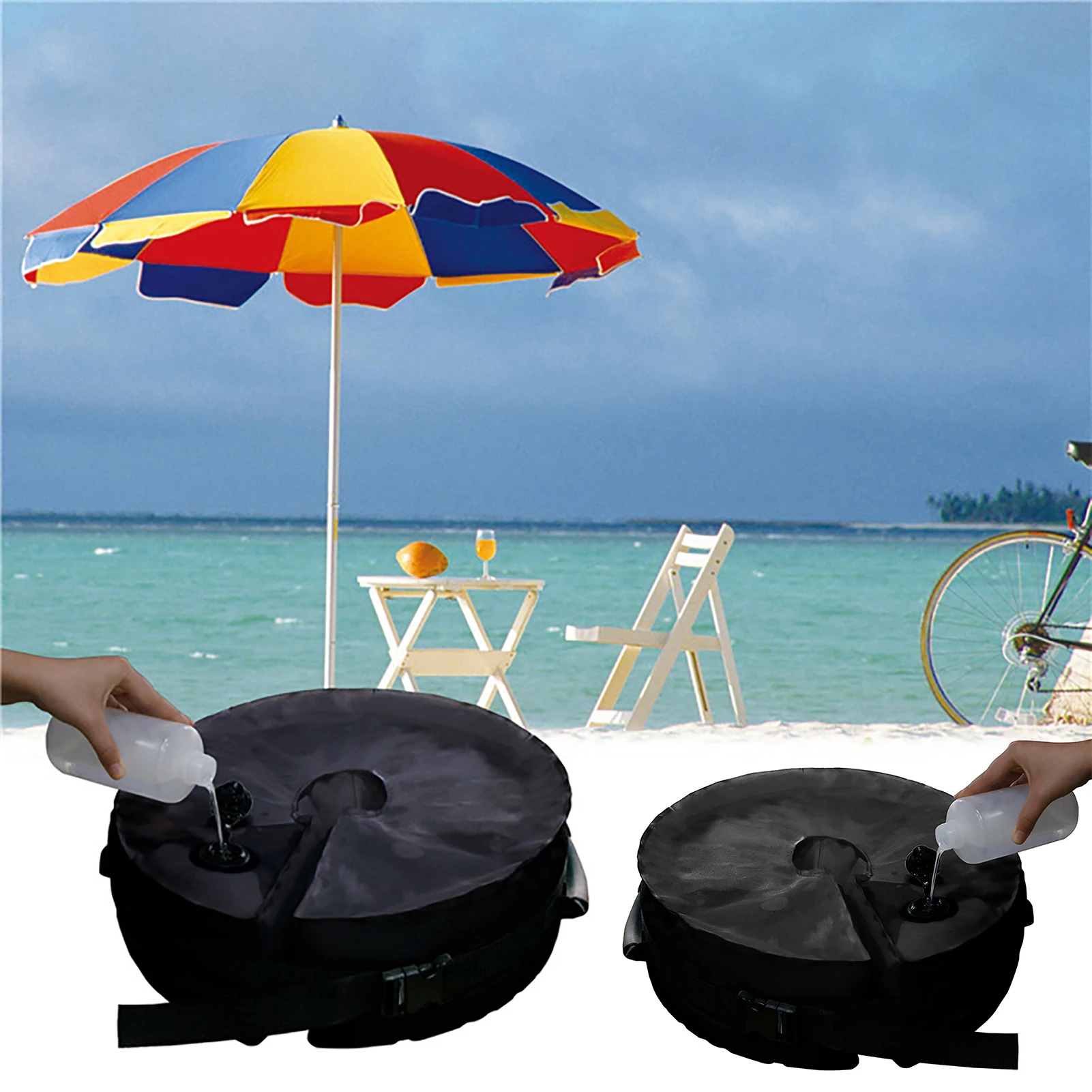 Patio Outdoor Umbrella Base Weight Bag Weatherproof Parasol Heavy Duty